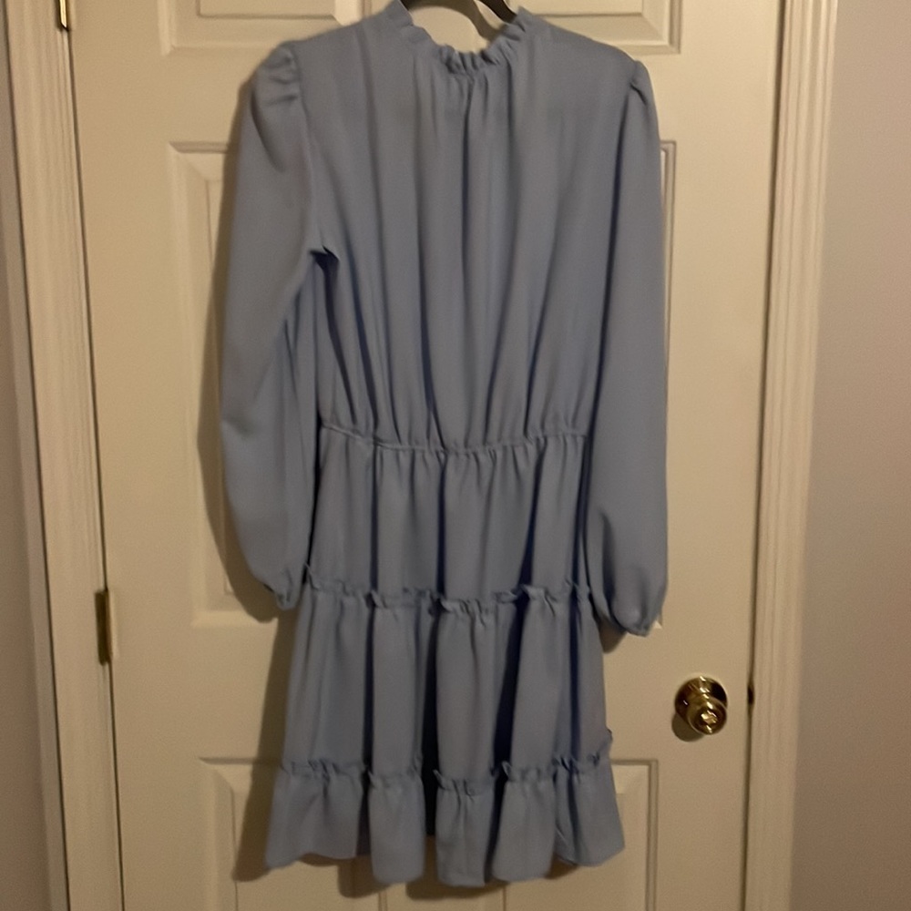 Amazon Baby Blue Long Sleeve Tiered Dress - Size XL - Picture 2 of 2